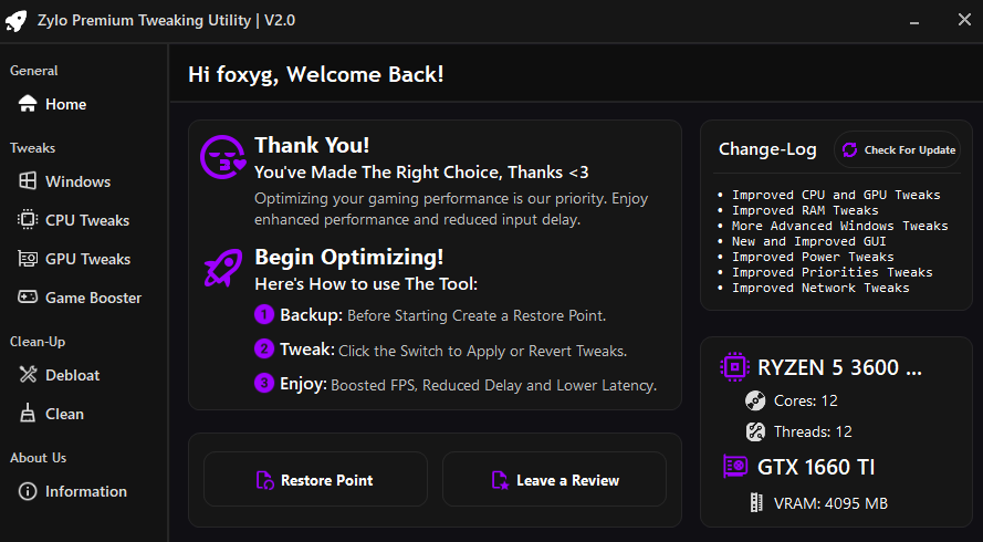 Zylo Premium Dashboard